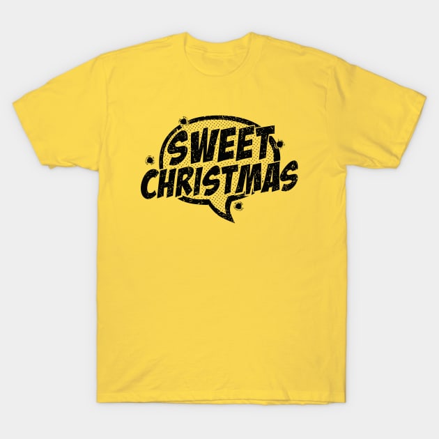 Sweet Christmas-Comic Bubble T-Shirt by BlackActionTeesOnDemand